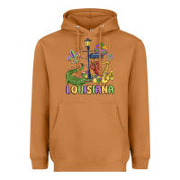 Meerkat louisiana mardi gras Heavyweight Hoodie - MaliasSmallBusiness