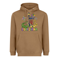 Toasted Coconut louisiana mardi gras Heavyweight Hoodie - MaliasSmallBusiness