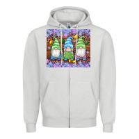 Dove Grey easter gnome egg tumbler Zipper Hoodie - Artiststas