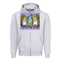 Heather Grey easter gnome egg tumbler Zipper Hoodie - Artiststas