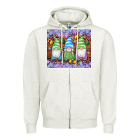 Oatmeal Heather easter gnome egg tumbler Zipper Hoodie - Artiststas