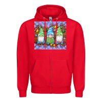Red easter gnome egg tumbler Zipper Hoodie - Artiststas