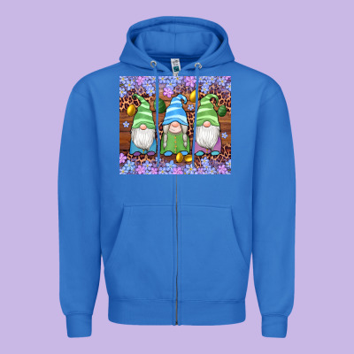 Easter Gnome Egg Tumbler Zipper Hoodie Designed By Artiststas