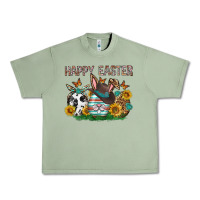 Oil Green Western Happy Easter Urban Heavy Tee - Neo Western