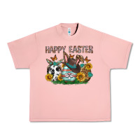 Salmon Western Happy Easter Urban Heavy Tee - Neo Western