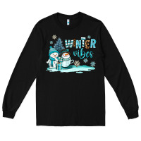 Black winter vibes Long Sleeve Tee - AdoDesignShop