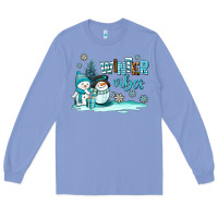 Colony Blue winter vibes Long Sleeve Tee - AdoDesignShop