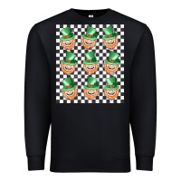 Black boujee checker board leprechaun Premium Sweatshirt - MaliasSmallBusiness