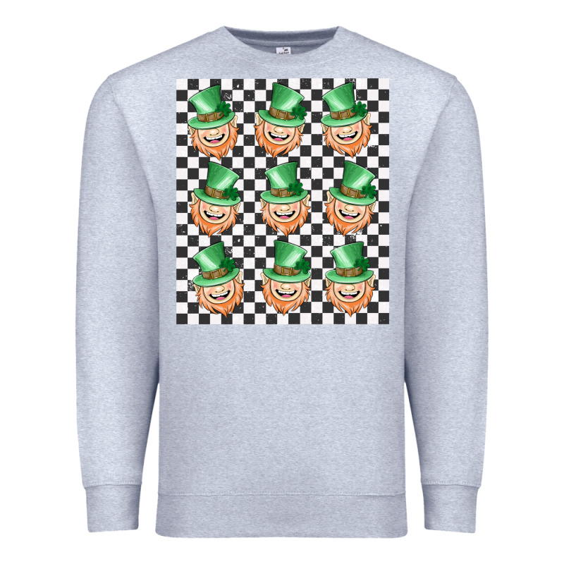 Boujee Checker Board Leprechaun Premium Sweatshirt by MaliasSmallBusiness | Teevron