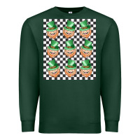 Sports Green boujee checker board leprechaun Premium Sweatshirt - MaliasSmallBusiness