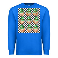 True Royal boujee checker board leprechaun Premium Sweatshirt - MaliasSmallBusiness
