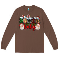 Chestnut santa baby with santa and christmas tree cake Long Sleeve Tee - AdoDesignShop