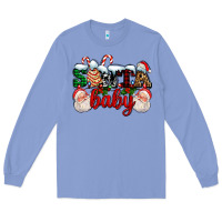 Colony Blue santa baby with santa and christmas tree cake Long Sleeve Tee - AdoDesignShop