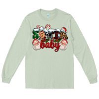 Matcha santa baby with santa and christmas tree cake Long Sleeve Tee - AdoDesignShop
