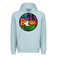 Blue Mist halloween round earrings 3 Premium Hoodie - BundleAndBundleShop