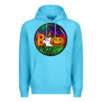 Ocean Blue halloween round earrings 3 Premium Hoodie - BundleAndBundleShop
