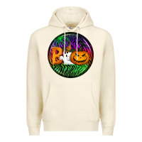 Sandshell halloween round earrings 3 Premium Hoodie - BundleAndBundleShop