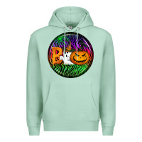 Seafoam halloween round earrings 3 Premium Hoodie - BundleAndBundleShop