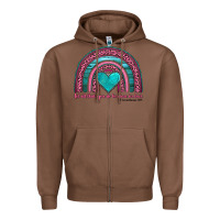 Chestnut valentine's day rainbow let all that you do be done in love 1 corinthi Zipper Hoodie - AdoDesignShop