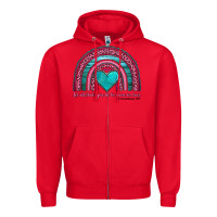 Red valentine's day rainbow let all that you do be done in love 1 corinthi Zipper Hoodie - AdoDesignShop