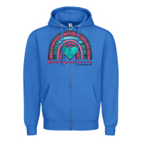 True Royal valentine's day rainbow let all that you do be done in love 1 corinthi Zipper Hoodie - AdoDesignShop