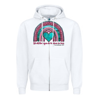 White valentine's day rainbow let all that you do be done in love 1 corinthi Zipper Hoodie - AdoDesignShop