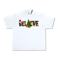 White believe christmas Urban Heavy Tee - CowhideDigitalArt