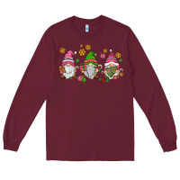 Burgundy pink christmas gnomies Long Sleeve Tee - AdoDesignShop