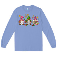 Colony Blue pink christmas gnomies Long Sleeve Tee - AdoDesignShop