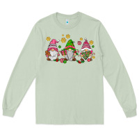 Matcha pink christmas gnomies Long Sleeve Tee - AdoDesignShop