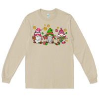 Mushroom pink christmas gnomies Long Sleeve Tee - AdoDesignShop