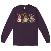 Plum pink christmas gnomies Long Sleeve Tee - AdoDesignShop