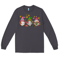 Smoke pink christmas gnomies Long Sleeve Tee - AdoDesignShop