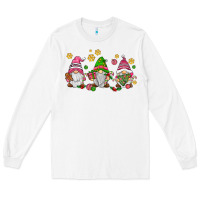 White pink christmas gnomies Long Sleeve Tee - AdoDesignShop