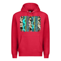 Cardinal gemstone sunflower cowhide brushstroke Premium Hoodie - AdoDesignShop