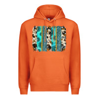 Carrot gemstone sunflower cowhide brushstroke Premium Hoodie - AdoDesignShop