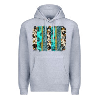 Heather Grey gemstone sunflower cowhide brushstroke Premium Hoodie - AdoDesignShop
