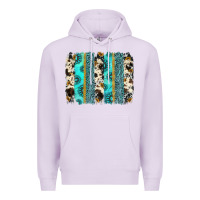 Lilac gemstone sunflower cowhide brushstroke Premium Hoodie - AdoDesignShop
