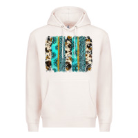 Pale Pink gemstone sunflower cowhide brushstroke Premium Hoodie - AdoDesignShop
