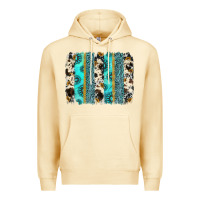Pina Colada gemstone sunflower cowhide brushstroke Premium Hoodie - AdoDesignShop