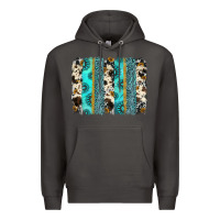 Smoke gemstone sunflower cowhide brushstroke Premium Hoodie - AdoDesignShop