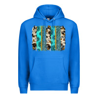 True Royal gemstone sunflower cowhide brushstroke Premium Hoodie - AdoDesignShop