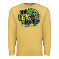 Antique Gold one lucky teacher Premium Sweatshirt - MaliasSmallBusiness