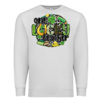 Dove Grey one lucky teacher Premium Sweatshirt - MaliasSmallBusiness