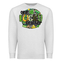 Oatmeal Heather one lucky teacher Premium Sweatshirt - MaliasSmallBusiness