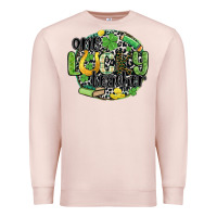 Pale Pink one lucky teacher Premium Sweatshirt - MaliasSmallBusiness