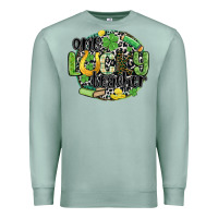 Seafoam one lucky teacher Premium Sweatshirt - MaliasSmallBusiness