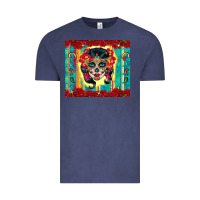 Vintage Denim sugar skull tumbler 3 Vintage Tee - CTS Tumbler Store