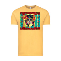 Vintage Mustard sugar skull tumbler 3 Vintage Tee - CTS Tumbler Store