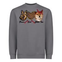 Storm peace love shiba inu Heavyweight Sweatshirt - RanaPortraitStore